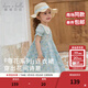 戴維貝拉（DAVE＆BELLA）兒童連衣裙夏裝新款女童碎花裙薄款女童裙子純棉寶寶公主裙 花朵印花【現貨】 100 cm（建議身高90-100cm）
