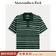 Abercrombie & Fitch【重磅POLO】男裝25夏季美式條紋棉質(zhì)Polo衫短袖T恤 綠色條紋 L (180/108A)