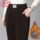 浪莎加絨褲女冬季新款加厚燈芯絨保暖褲子小個(gè)子高腰寬松直筒休閑褲 咖色【加絨加厚】 3XL 【適合115-130斤】