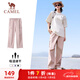駱駝（CAMEL）速干工裝女褲戶(hù)外登山旅行休閑梭織長(cháng)褲 J25BAYL6079 山茶粉 M