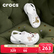 卡駱馳（CROCS）洞洞鞋貝雅男鞋女鞋輕便耐磨一腳蹬拖鞋休閑鞋|10126 白-100 37 /38(230mm)