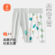 貝瑞加（Babyprints）嬰兒褲子2條裝男女寶寶純棉長(cháng)褲兒童護肚高腰褲家居秋褲 綠100