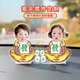 映棠新年吉祥物車(chē)載太陽(yáng)能搖頭財神擺件定制照片桌面裝飾品DIY搖搖樂(lè ) 前途無(wú)量雙人款【太陽(yáng)能電池雙用】