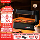 EASYGRILL 迷你電烤爐家用2-3人小型烤肉鍋室內無(wú)煙燒烤機上下加熱燒烤爐烤串機電烤盤(pán)新款家用烤爐 黑色-標配 1層