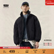 Levi's李維斯情侶同款簡(jiǎn)約休閑輕薄防寒舒適保暖羽絨服休閑外套 黑色 L 女生建議拍小一碼