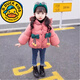 G.duck小黃鴨兒童棉衣女童羽絨棉服小童加絨外套2棉襖冬季1-3歲冬女寶寶 梅花三弄  粉紅色 100 適合身高90-100CM