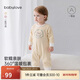 babylove嬰兒連體衣秋冬季加厚保暖衣服男女寶寶居家打底睡衣哈衣爬爬服