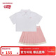 NEW BALANCE童裝女童新款甜美時(shí)尚舒適透氣短裙套裝ND2SE24102 160