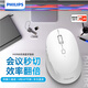 飛利浦（PHILIPS）MX900無(wú)線(xiàn)藍牙鼠標 輕音雙模辦公鼠標 人體工學(xué)DPI五檔可調 蘋(píng)果mac電腦筆記本多設備兼容企業(yè)采購 MX900白色【2.4G無(wú)線(xiàn)+藍牙雙?！? title=