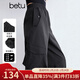 百圖betu女裝2025夏季新款休閑褲山系戶(hù)外工裝褲透氣面料褲子2504D05 黑色 S