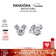 潘多拉（PANDORA）[新年禮物]迪士尼系列米奇和米妮閃耀耳釘925銀可愛(ài)童話(huà)
