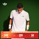 adidas速干復古網(wǎng)球風(fēng)運動(dòng)上衣短袖POLO衫男裝夏季阿迪達斯三葉草   白色   XL