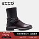 愛(ài)步（ECCO）靴子女 時(shí)尚冬季經(jīng)典百搭女士牛皮靴子 都市阿姆222083 摩卡棕22208358290 37