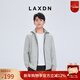 萊克斯頓【商場(chǎng)同款】男裝春季新款簡(jiǎn)約休閑夾克男舒適連帽外套男 淺灰 L 175