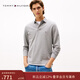 Tommy Hilfiger25新款秋冬男裝商務(wù)休閑純色小繡標修身長(cháng)袖T恤POLO衫