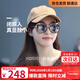 海儷恩（HORIEN）墨鏡女款防紫外線(xiàn)偏光眼鏡海邊防曬大方框顯瘦太陽(yáng)鏡 N6621N16P