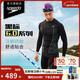速比濤（Speedo）【汪順同款】黑標Hero6.0鯊魚(yú)皮瞬影流光及膝泳褲男競速訓練 黑38