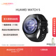 HUAWEI WATCH 5 46mm基礎款深錆色不銹鋼表殼蒼穹黑首創(chuàng  )X-TAP智感窗eSIM通信手表華為智能手表watch5