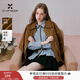 香影【夾棉】巴恩風(fēng)咖色外套女2026春裝新款翻領(lǐng)絨面短款夾克上衣 咖色 S 155/80A/85-95斤