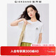 佐丹奴短袖T恤女夏季純棉可愛(ài)動(dòng)物頭像刺繡圓領(lǐng)上衣13325324