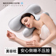 諾伊曼（noyoke）美容枕頭防側睡不壓臉記憶棉護頸枕成人專(zhuān)用枕防法令枕 藍色 單只 60*37*8-10