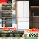 松下（Panasonic）大白464L法式多門(mén)冰箱家用超薄零嵌入式變頻雙系統風(fēng)冷無(wú)霜一級能效NR-EW46TGB-W【國家補貼】