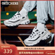 斯凱奇（Skechers）新年禮物黑白金熊貓鞋冬季情侶鞋復古老爹鞋休閑運動(dòng)鞋66666228