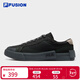 斐樂(lè ) FUSION斐樂(lè )潮牌男鞋POP滑板生活鞋2025秋季新款休閑鞋帆布鞋 黑/斑皮棕-BB 43