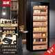 茄客雪茄柜恒溫恒濕家用紅酒柜展示柜茶葉冷藏煙白酒雪笳展示商用大容量茄房定制 雪松內膽【七層架】指紋鎖348L