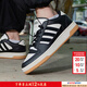 阿迪達斯（adidas）男鞋 26春季新款透氣休閑運動(dòng)鞋耐磨小白鞋網(wǎng)球鞋防滑低幫板鞋 黑色/織物襯里/現貨速發(fā) 42 （內長(cháng)260mm）