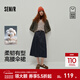 森馬（Semir）森柔牛仔|商場(chǎng)同款牛仔半身裙女純棉長(cháng)裙2025秋新款高腰傘裙 原色牛仔98101 L