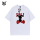PNJ夏季新款潮牌休閑短袖T恤男女款個(gè)性卡通動(dòng)漫印花時(shí)尚百搭T恤 白色 XL