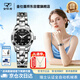 金仕盾（JIN SHI DUN）瑞士認證品牌機械手表女全自動(dòng)女士手表夜光防水輕奢腕表新年禮物