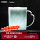 景德鎮官方創(chuàng  )意陶瓷馬克杯影青雕刻水杯高溫白瓷家用咖啡杯高檔生日禮物 影青雕刻美式咖啡杯