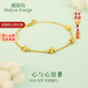 戴銀坊愛(ài)心手鏈女生鍍金手鏈女款2026新款母親節送媽媽生日送女友老婆 【輕奢原創(chuàng  )】心與心愿手鏈*品牌禮盒+禮袋