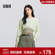 森馬（Semir）[商場(chǎng)同款]長(cháng)袖T恤女短款上衣背心2025春寬松兩件套102125101001