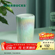 星巴克（Starbucks）杯子咖啡杯水波款仙霧綠雙層帶蓋陶瓷杯355ml水杯男女士送禮禮物