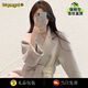Wqsugnt雙面羊絨大衣女2025秋冬新品韓系中長(cháng)款顯瘦時(shí)尚過(guò)膝外套 米白色【禮盒裝+JD送貨上門(mén)】 S 105-120斤
