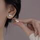ZF-DRS999純銀耳釘杏葉耳釘養耳洞耳環(huán)螺絲擰扣防掉睡覺(jué)免摘百搭防過(guò)敏 生日禮物女士-螺絲杏葉耳釘(兩祇價(jià))