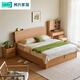 林氏家居簡(jiǎn)約床高箱儲物床雙人床1米5小戶(hù)型臥室床架林沐系列UB7A
