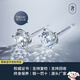 奢珠經(jīng)典六爪鉆石耳釘18K金PT950鉑金人工培育鉆石單鉆耳釘養耳洞款 六爪共60分F-G色VS【一對】
