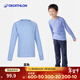 迪卡儂（DECATHLON）運動(dòng)T恤男童女童夏裝防曬冰感跑步速干衣多巴胺兒童裝KIDC 天藍色 7-8歲(123-130cm)