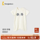 童泰（TONGTAI）兒童睡衣莫代爾棉夏季薄款男女寶寶衣服家居內衣嬰兒短袖睡袍 黃色 80 cm