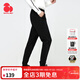 思凱樂(lè )（SCALER）SCALER戶(hù)外抓絨褲男加絨加厚保暖防風(fēng)防水跑步抓絨束口褲女秋 黑色-男 XL