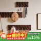 爰京壁掛衣帽架實(shí)木掛衣鉤掛衣架墻壁置衣架掛創(chuàng  )意鋼琴鍵包架免打孔