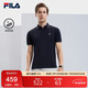 FILA 斐樂(lè )官方polo衫男2025年夏季涼感短袖t恤透氣男士休閑商務(wù)上衣