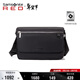 新秀麗（Samsonite）男士商務(wù)單肩斜挎包戶(hù)外腰包多功能大容旅行包通勤包生日禮物UF8 黑色