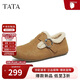 他她（TATA）2025秋商場(chǎng)同款勃肯鞋女時(shí)尚休閑 CF702棕黃（絨） 37
