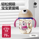 babycare兒童水杯嬰兒學(xué)飲杯6個(gè)月以上寶寶防摔吸管杯防嗆夏季水壺PPSU