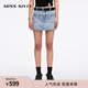 MISS SIXTY2025夏季新款牛仔短褲女配腰帶裙褲復古顯高顯瘦設計感 淺藍 XS